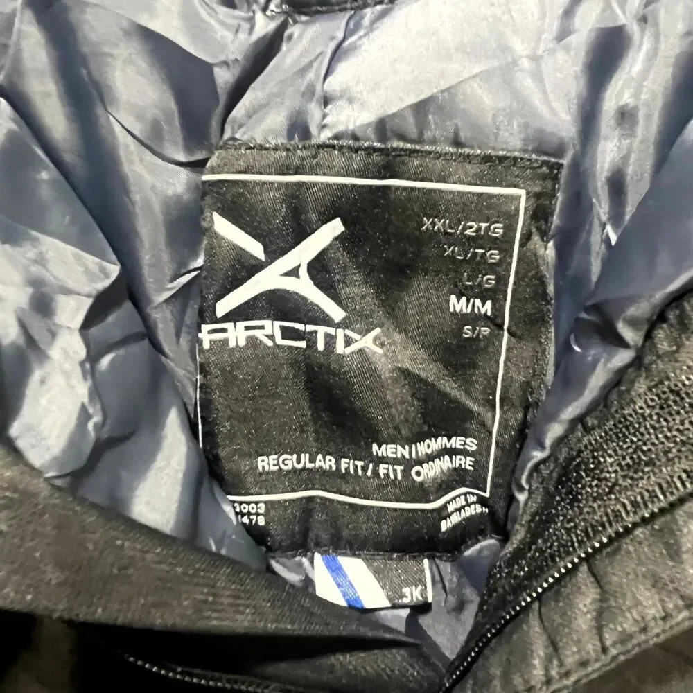 Arctix Insulated Snow Pants Men M Black Regular Fit Snowboarding Water Resistant - Picture 8 of 16